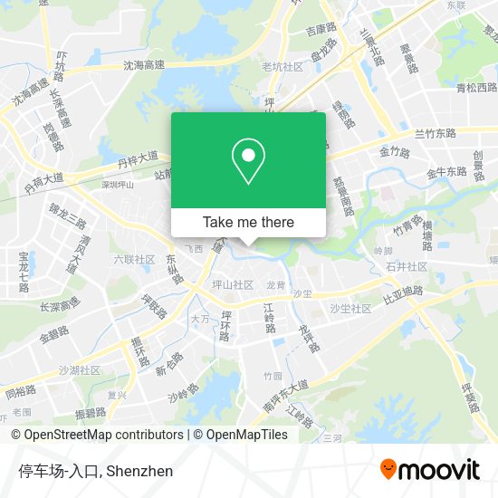 停车场-入口 map
