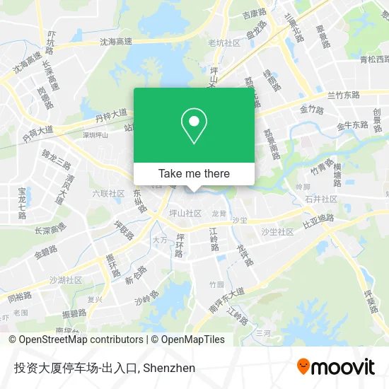 投资大厦停车场-出入口 map