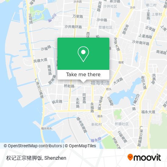 权记正宗猪脚饭 map
