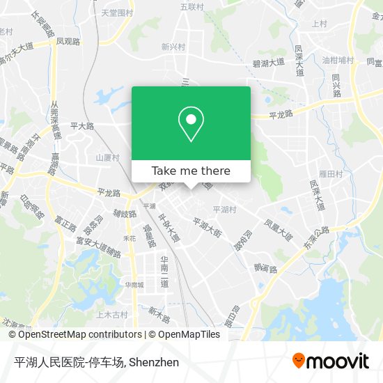 平湖人民医院-停车场 map
