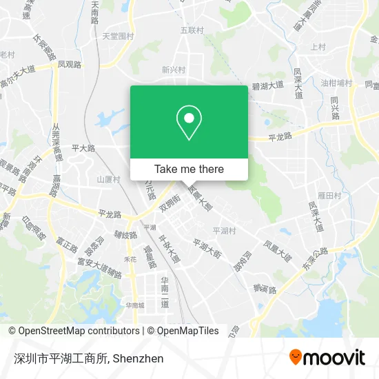 深圳市平湖工商所 map