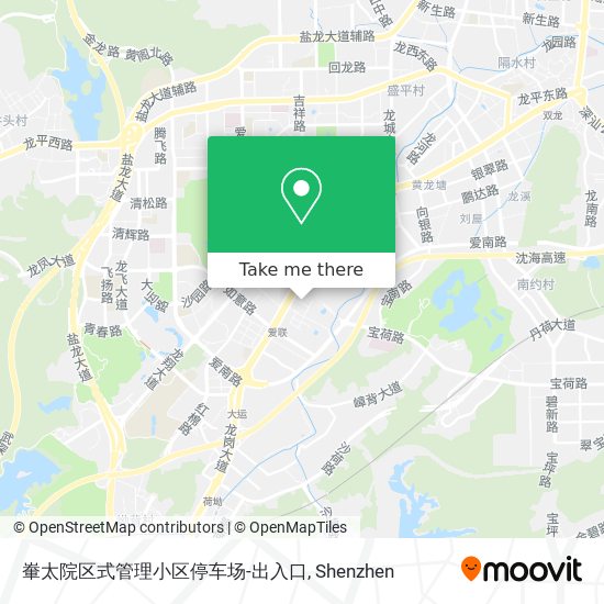 輋太院区式管理小区停车场-出入口 map