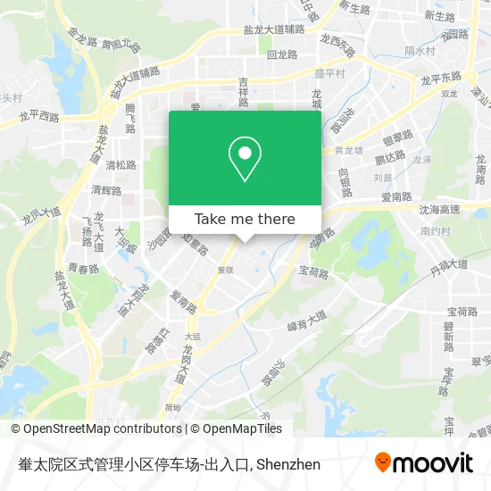 輋太院区式管理小区停车场-出入口 map