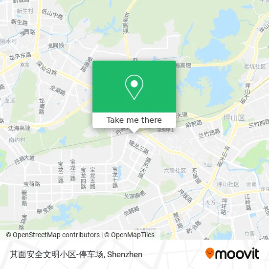 其面安全文明小区-停车场 map