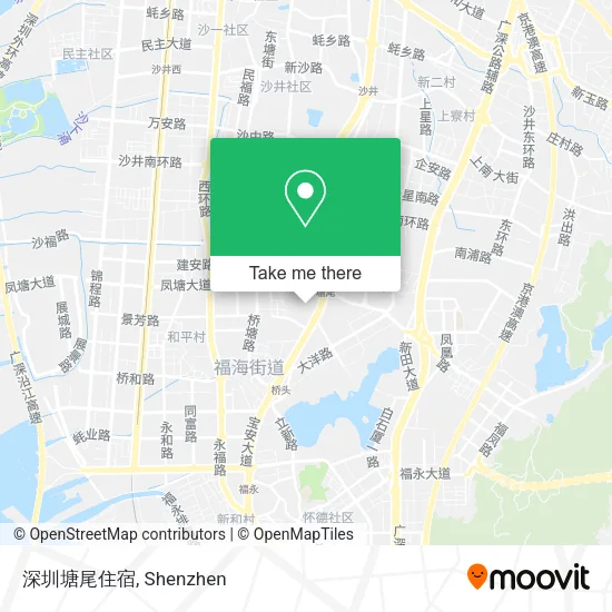 深圳塘尾住宿 map