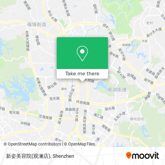 新姿美容院(观澜店) map