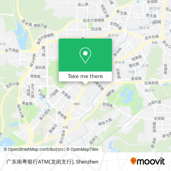 广东南粤银行ATM(龙岗支行) map