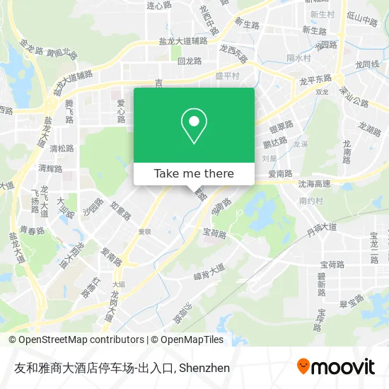 友和雅商大酒店停车场-出入口 map