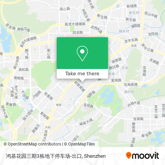 鸿基花园三期3栋地下停车场-出口 map