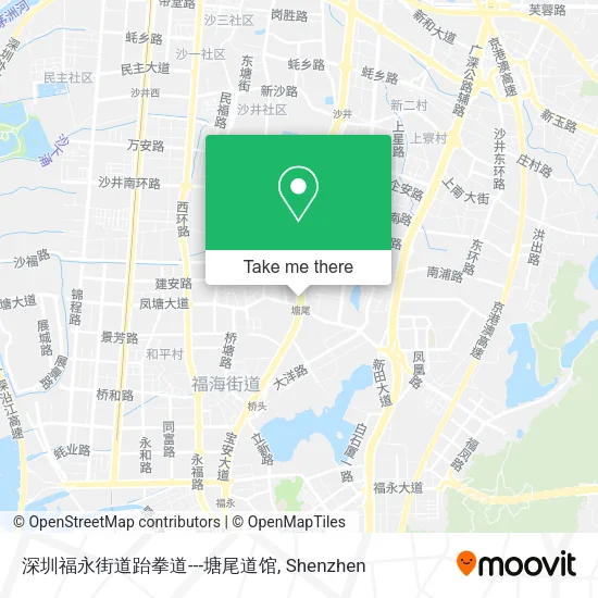 深圳福永街道跆拳道---塘尾道馆 map