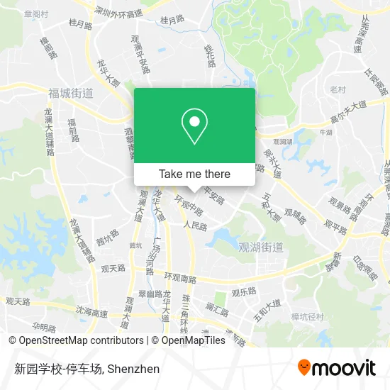 新园学校-停车场 map