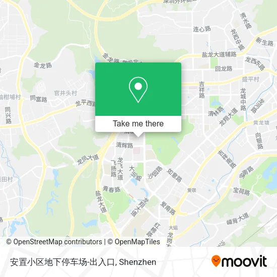 安置小区地下停车场-出入口 map