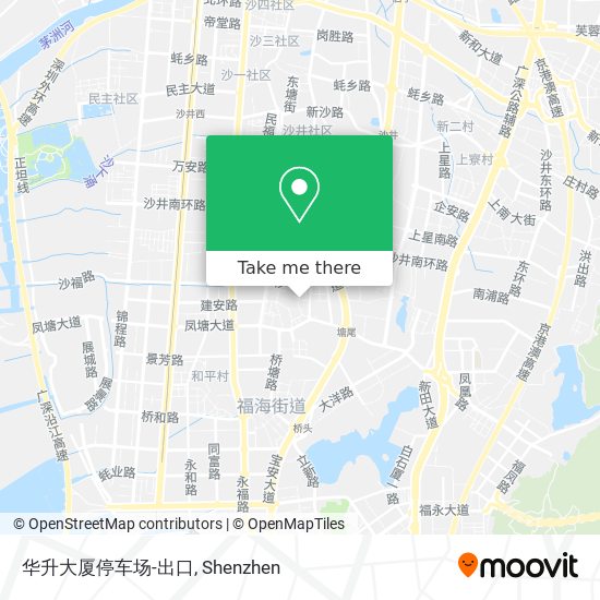 华升大厦停车场-出口 map