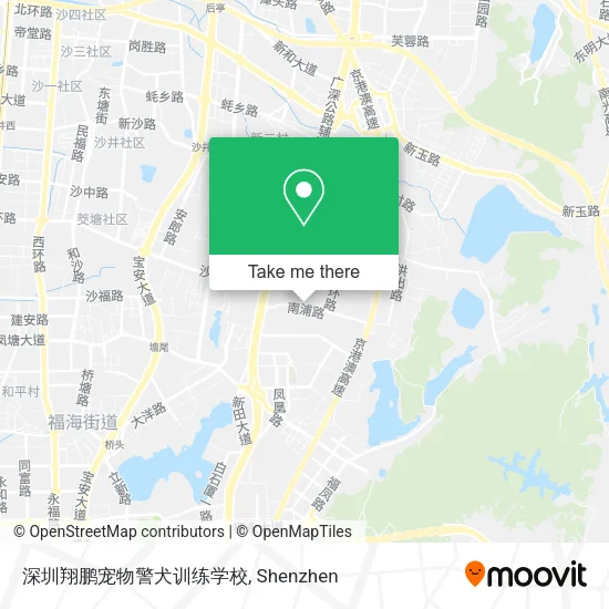 深圳翔鹏宠物警犬训练学校 map