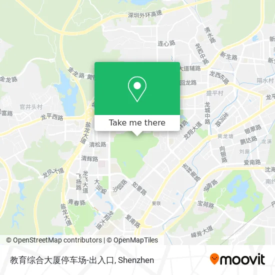 教育综合大厦停车场-出入口 map