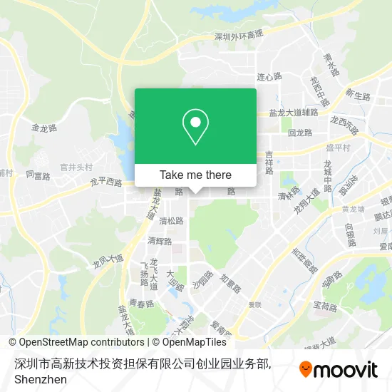 深圳市高新技术投资担保有限公司创业园业务部 map