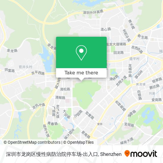 深圳市龙岗区慢性病防治院停车场-出入口 map