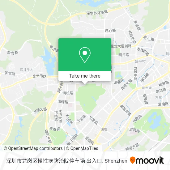 深圳市龙岗区慢性病防治院停车场-出入口 map