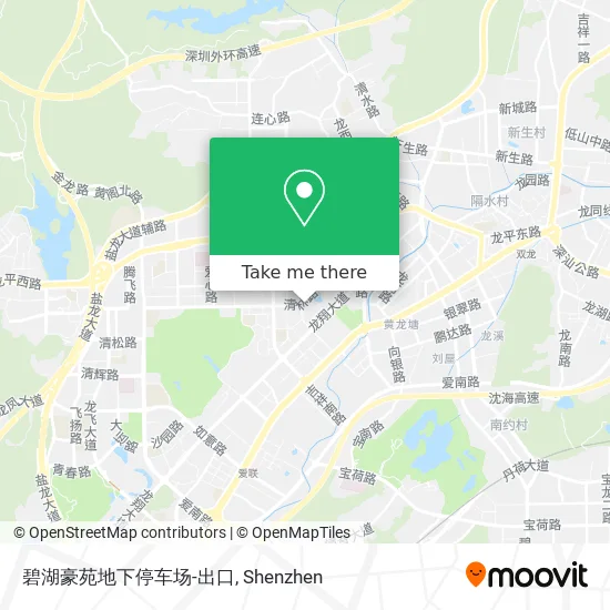 碧湖豪苑地下停车场-出口 map