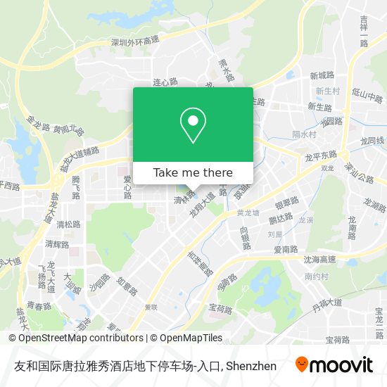 友和国际唐拉雅秀酒店地下停车场-入口 map