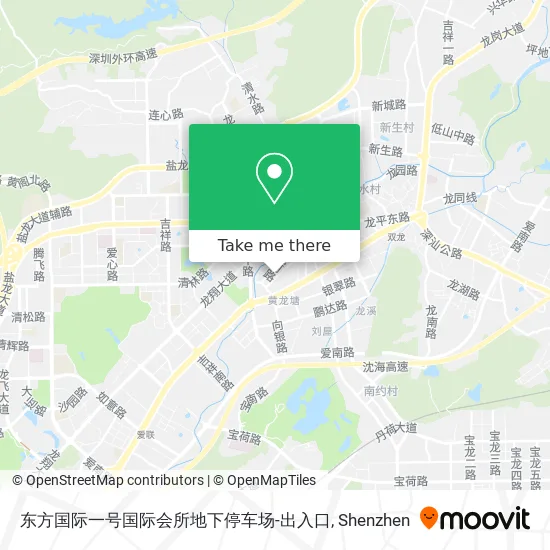 东方国际一号国际会所地下停车场-出入口 map
