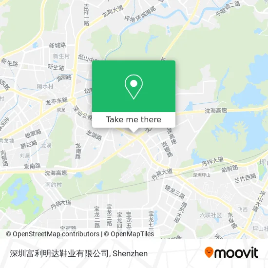 深圳富利明达鞋业有限公司 map