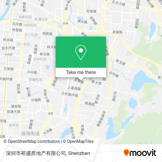 深圳市裕盛房地产有限公司 map
