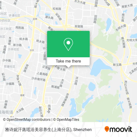 雅诗妮汗蒸瑶浴美容养生(上南分店) map