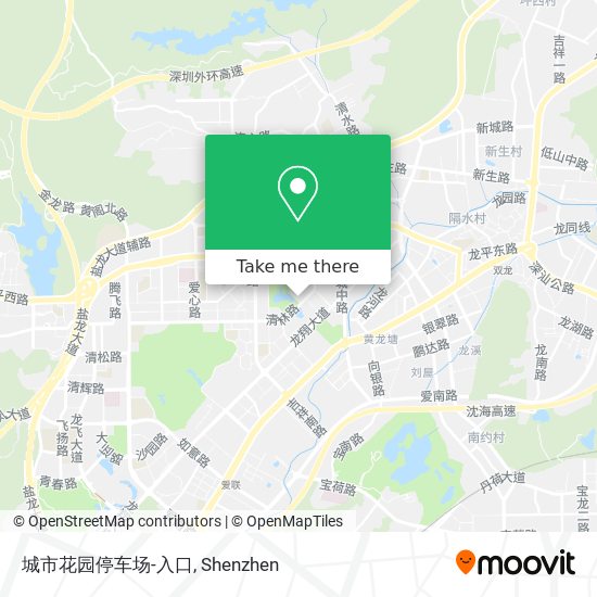 城市花园停车场-入口 map