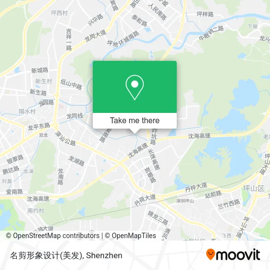 名剪形象设计(美发) map