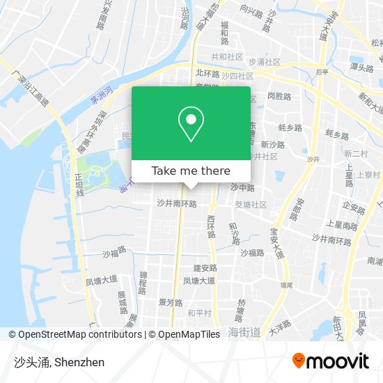 沙头涌 map