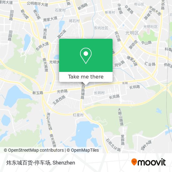炜东城百货-停车场 map