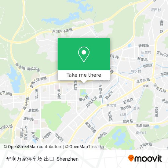 华润万家停车场-出口 map