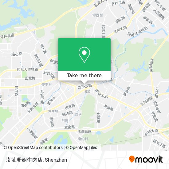 潮汕珊姐牛肉店 map