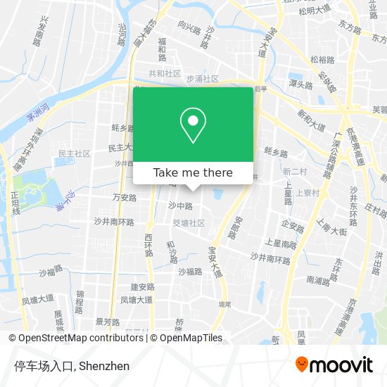停车场入口 map
