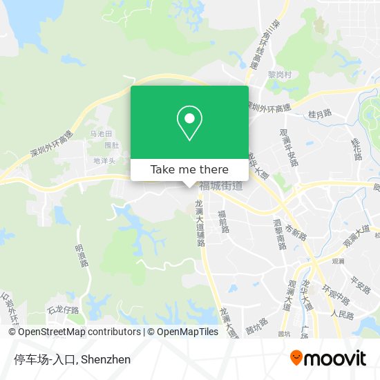 停车场-入口 map