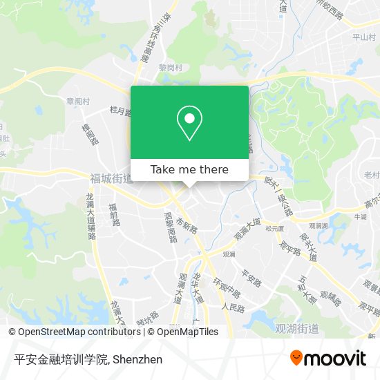 平安金融培训学院 map
