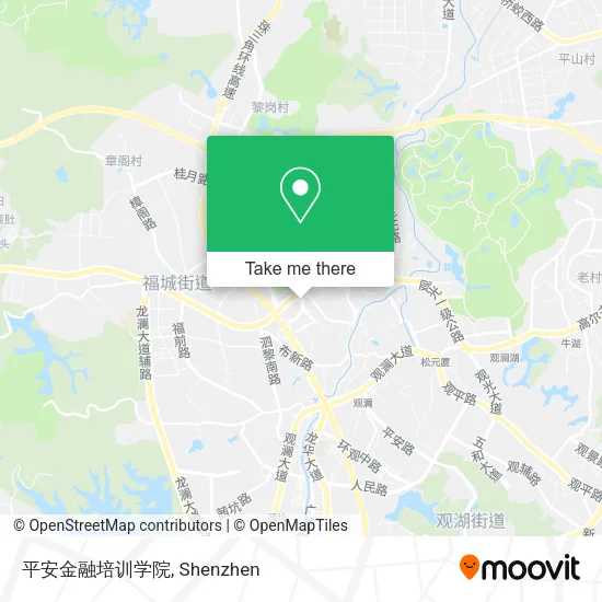 平安金融培训学院 map