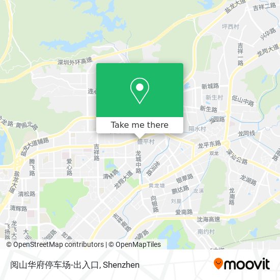 阅山华府停车场-出入口 map