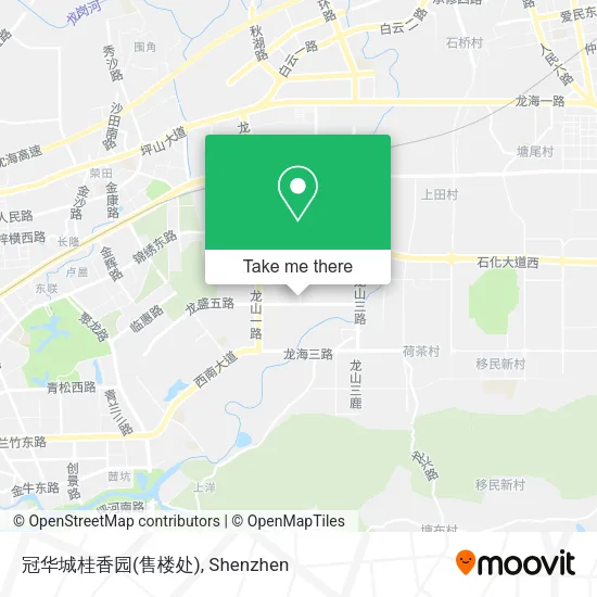 冠华城桂香园(售楼处) map