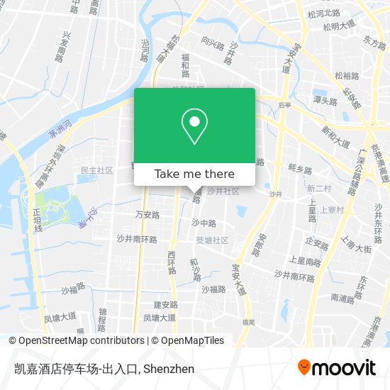 凯嘉酒店停车场-出入口 map