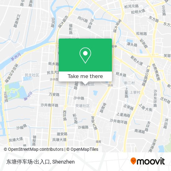 东塘停车场-出入口 map