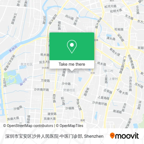 深圳市宝安区沙井人民医院-中医门诊部 map
