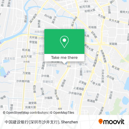中国建设银行(深圳市沙井支行) map