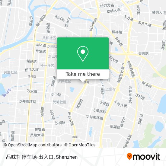 品味轩停车场-出入口 map