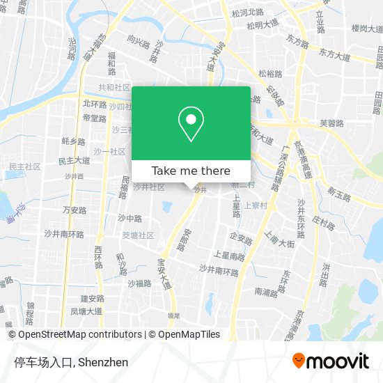停车场入口 map