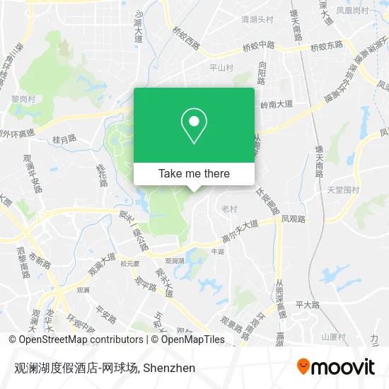 观澜湖度假酒店-网球场 map
