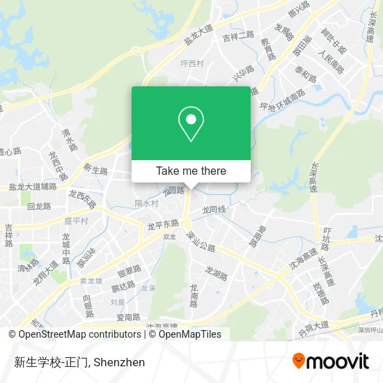 新生学校-正门 map