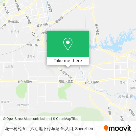 花千树苑五、六期地下停车场-出入口 map