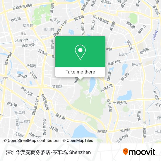 深圳华美苑商务酒店-停车场 map